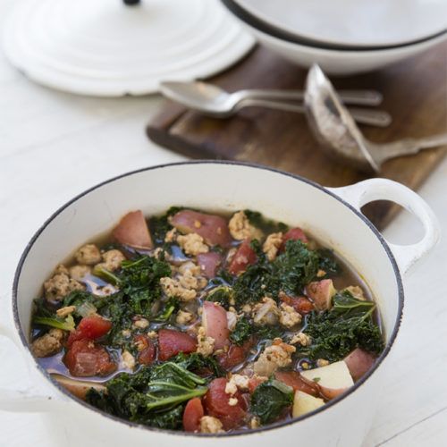 Sausage, Potato and Kale Soup from Cooking Whole30