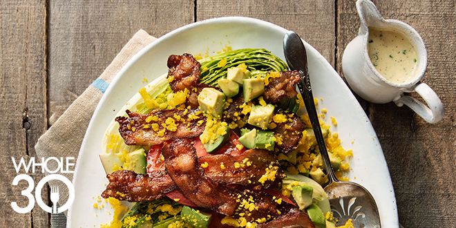 BLT Salad from No Crumbs Left: A Whole30 Endorsed Cookbook