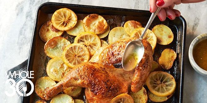 Lemon Greek Chicken from Teri Turner of No Crumbs Left