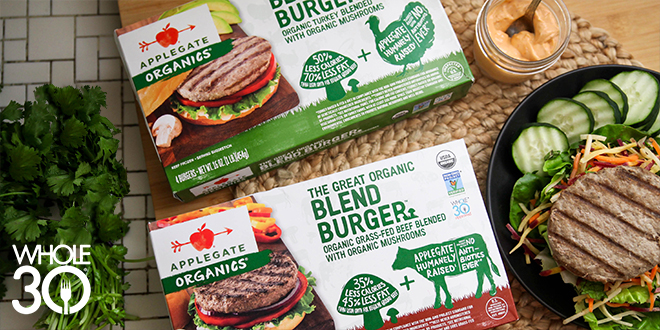 Applegate the great organic blend burger