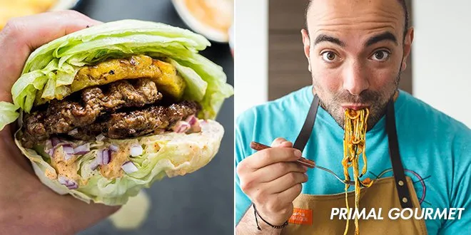 Smashed Pineapple Burger from Primal Gourmet