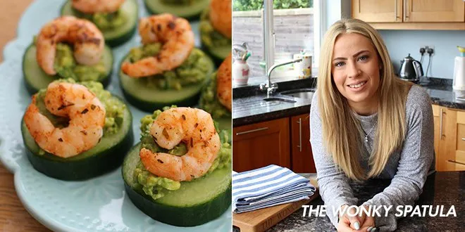 Whole30 Memorial Day Recipe for Shrimp and Avoado Stackers from The Wonky Spatula