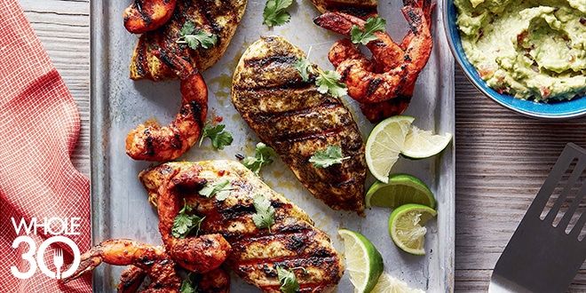 Chicken and Shrimp The Whole30 Friends and Family Hero