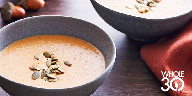 Roasted Sweet Potato Soup: A Whole30 Delight