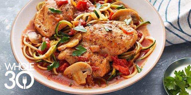 Whole30 Instant Pot Chicken Cacciatore HERO