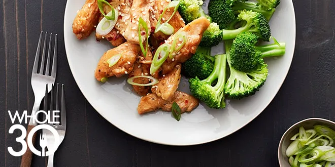 Whole30 Sesame Chicken - Instant Pot or Slow Cooker!