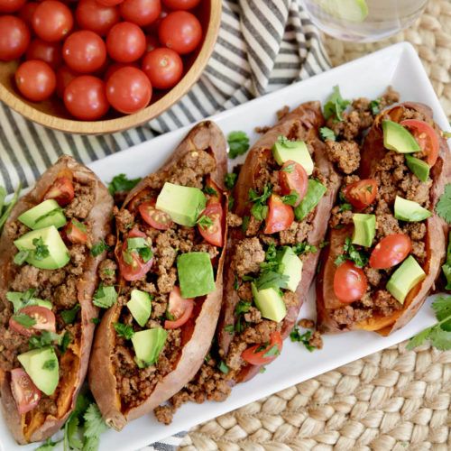 Taco Stuffed Sweet Potatoes