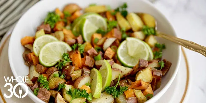 Whole30 Roasted Rainbow Potatoes: Try It Tonight