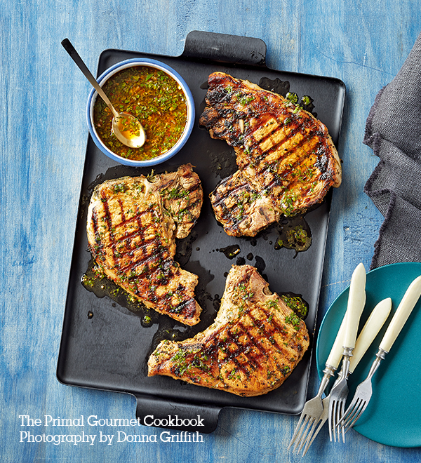 Whole30 Pork Chops With Chimichurri From The Primal Gourmet Cookbook