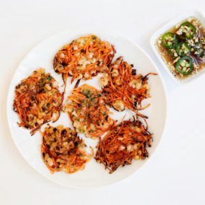 Ukoy (Shrimp and veggie fritters)