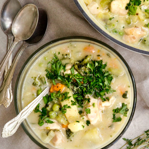 Whole30 Chicken Pot Pie Soup