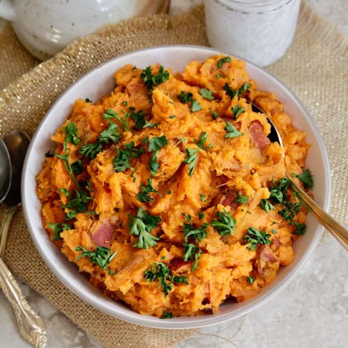 Whole30 Thanksgiving Mashed Sweet Potatoes Dairy Free