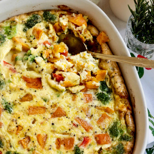 A Whole30 Veggie Breakfast Casserole, Perfect for the Holidays