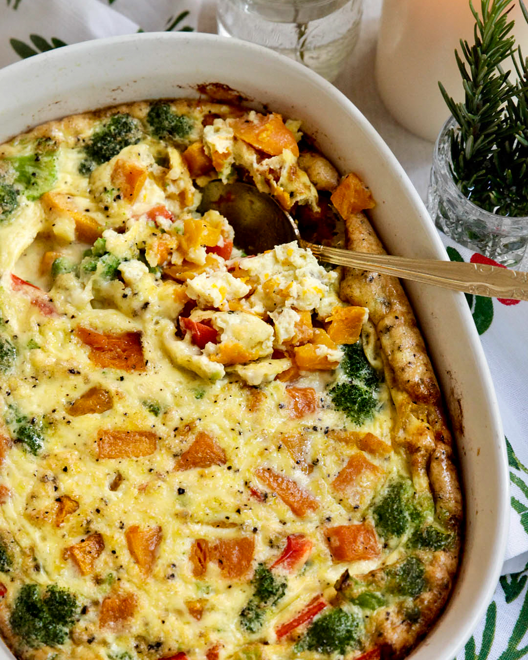 A Whole30 Veggie Breakfast Casserole, Perfect for the Holidays