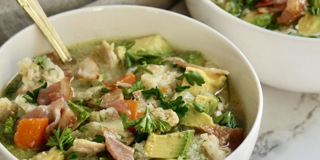 A Whole30 Chicken Veggie Soup Perfect for the Springtime