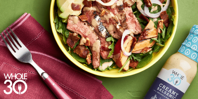 Whole30 Grilled Steak Salad from Whole30 Friends & Family