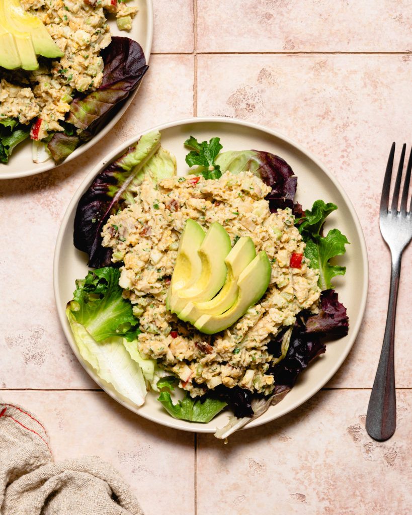 Crunchy Smashed Chickpea Salad