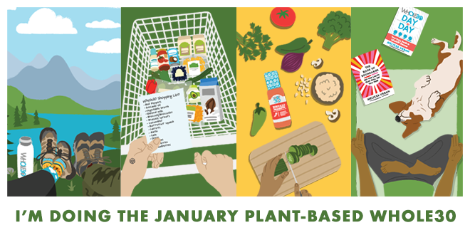 I'm doing the January Plant-Based Whole30 Graphic
