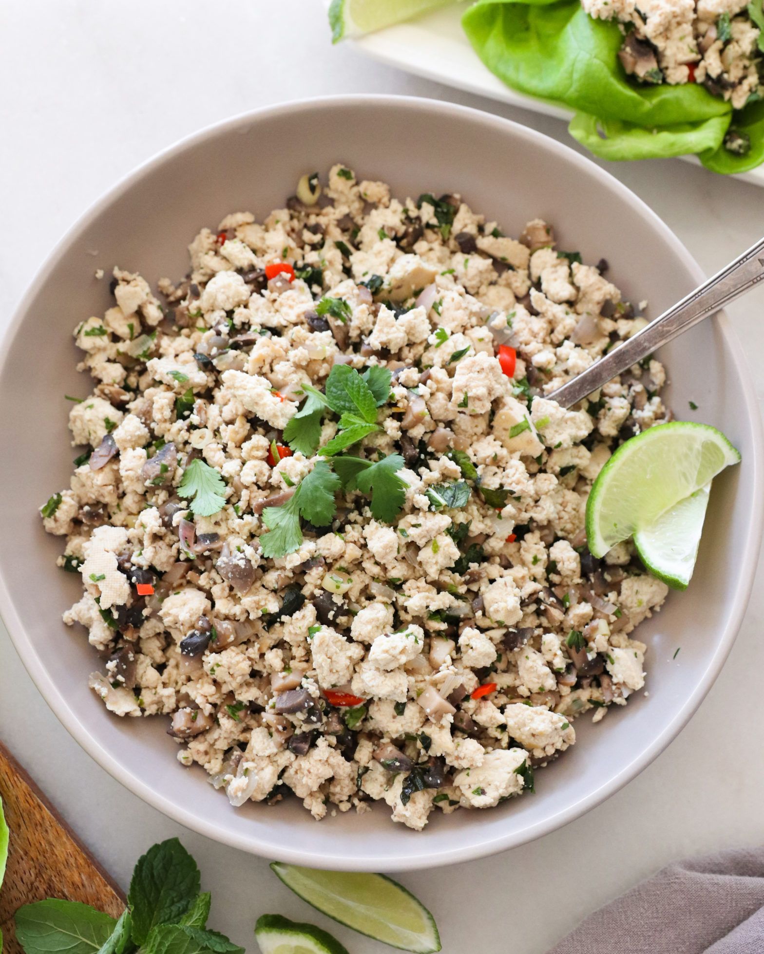 PlantBased Whole30 ThaiInspired Tofu "Larb"