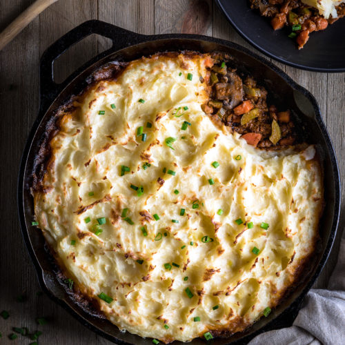 Plant-Based Whole30 Veggie Pie with Mashed Potatoes