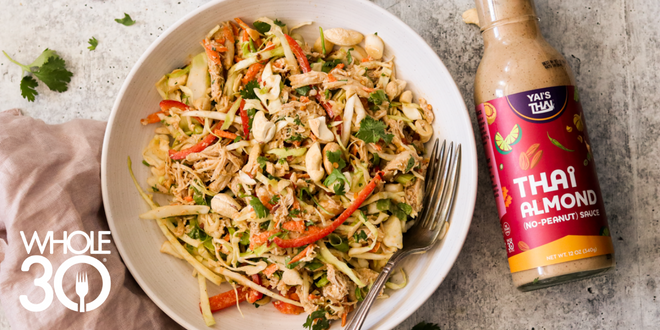 Chicken Salad with Yai's Thai Almond Sauce - The Whole30® Program