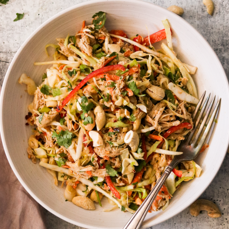 Chicken Salad with Yai's Thai Almond Sauce Whole30 Recipes