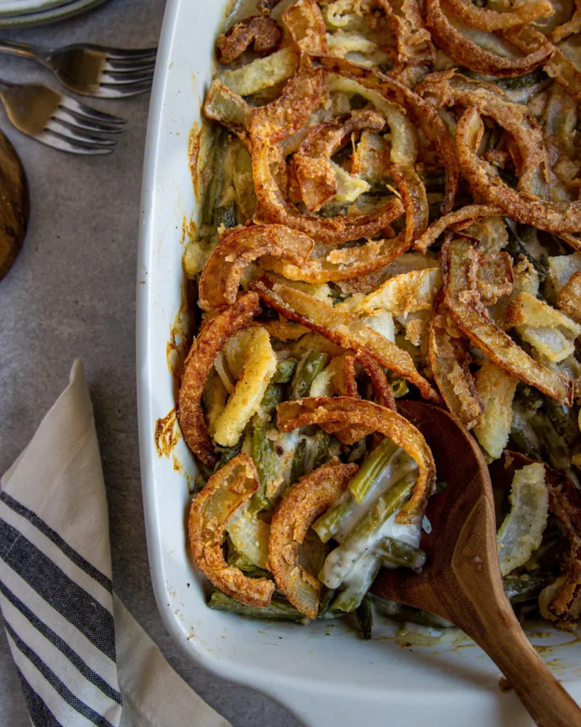 Whole30 Dairy Free Ranch Green Bean Casserole