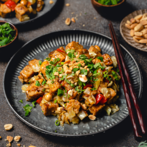 Plant Based Whole30 Kung Pao Tempeh