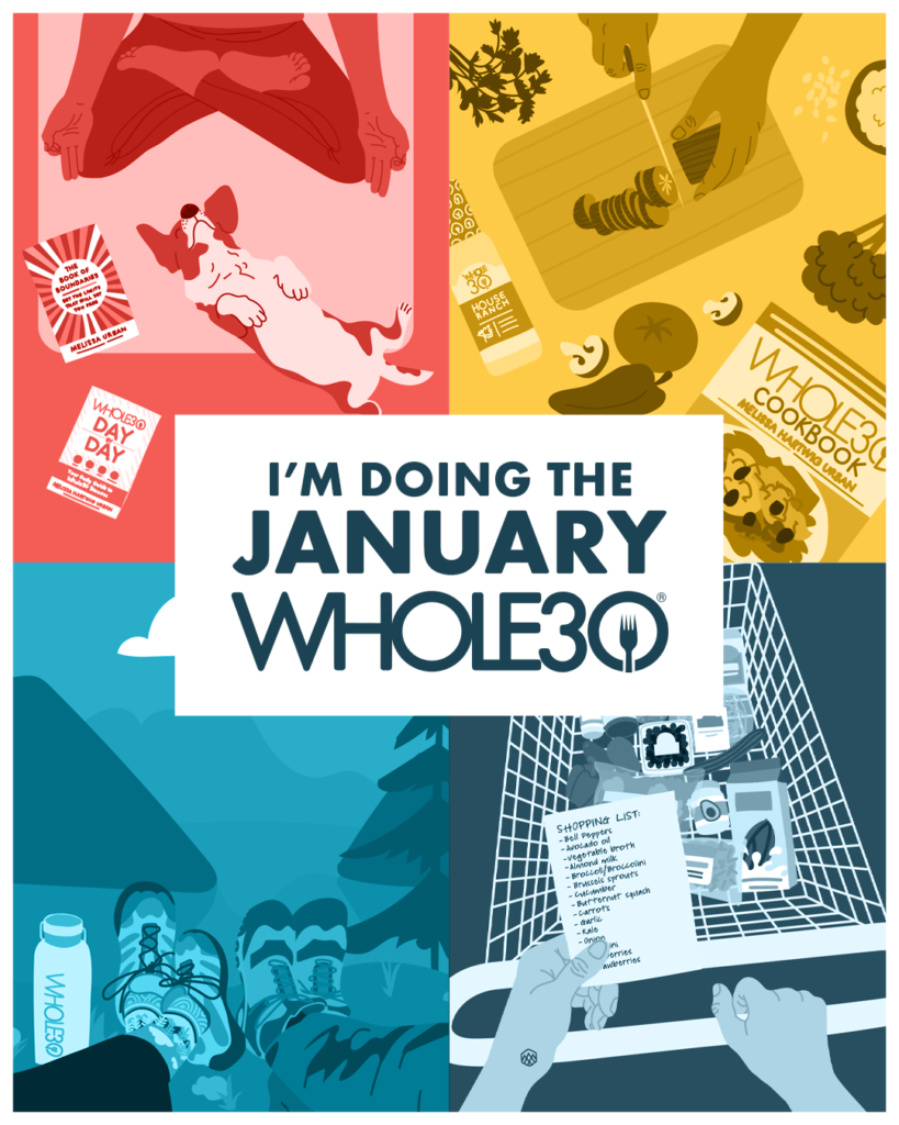 I'm doing the January Whole30 social graphic