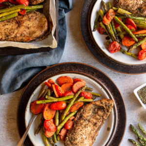Whole30 Balsamic Chicken Sheet Pan Meal