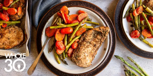 Balsamic Chicken Sheet Pan Meal