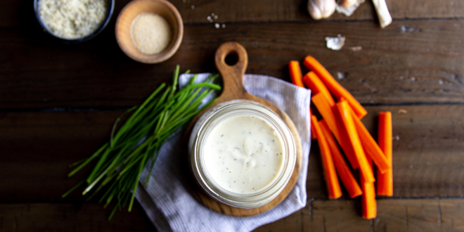 Plant-Based Whole30 Ranch Dressing Blog Round Up Image