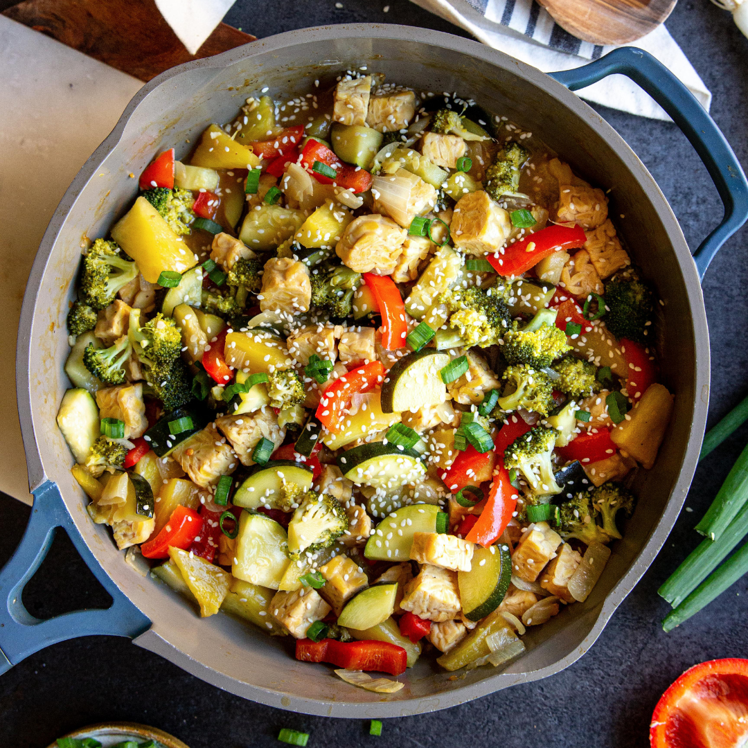Plant-Based Whole30 Anytime Hash with Italian Tempeh