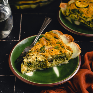 Plant Based Whole30 Tofu Quiche with Potato Crust