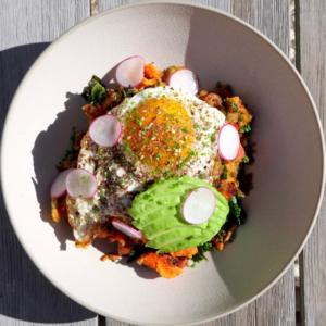 Smoked Salmon Hash with Za’atar Fried Eggs