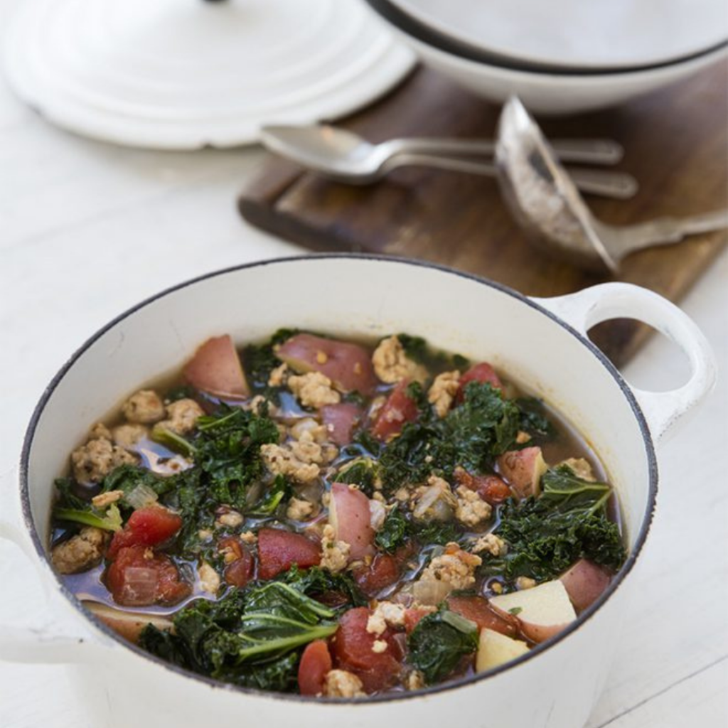 Whole30 Sausage, Potato and Kale Soup