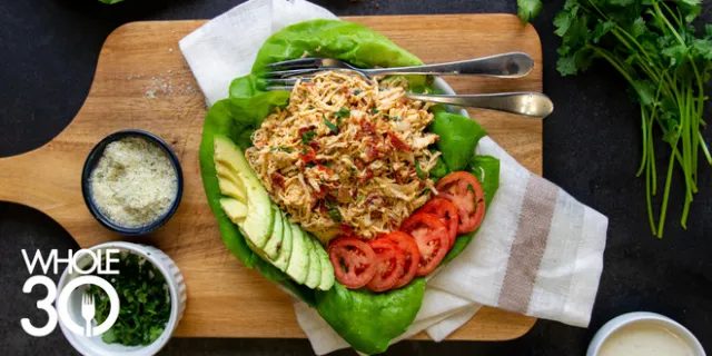 Whole30 Buffalo Ranch Chicken Salad Blog Hero