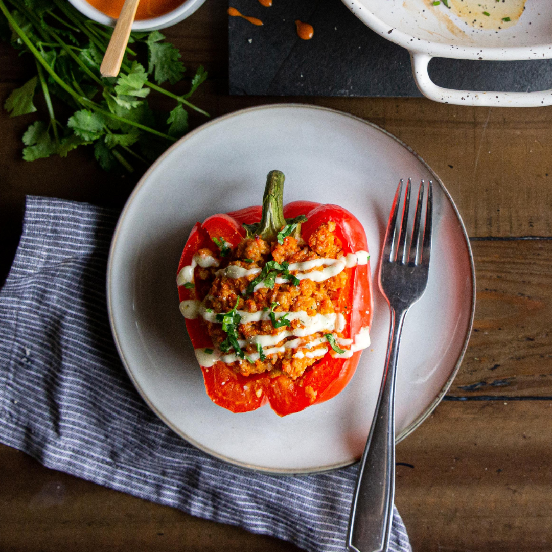 Whole30 Buffalo Stuffed Peppers-image