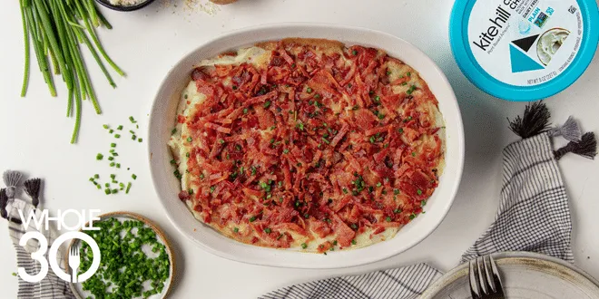 Whole30 Loaded Baked Potato Casserole