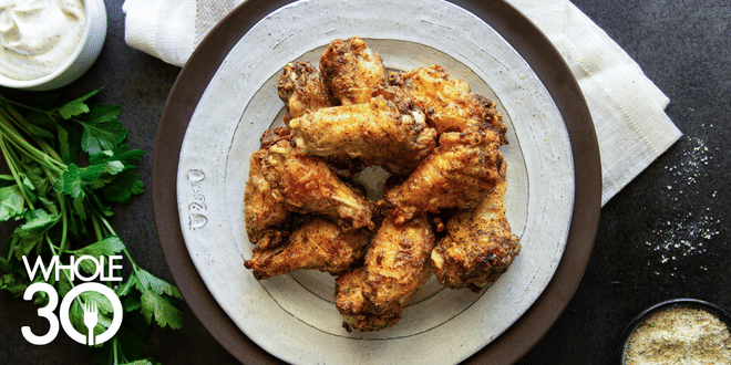 Whole30 Salt and Pepper Chicken Wings