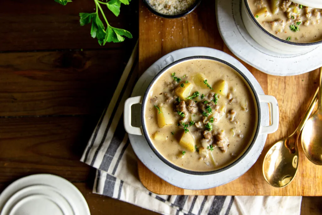 Whole30 Sausage Gravy Soup