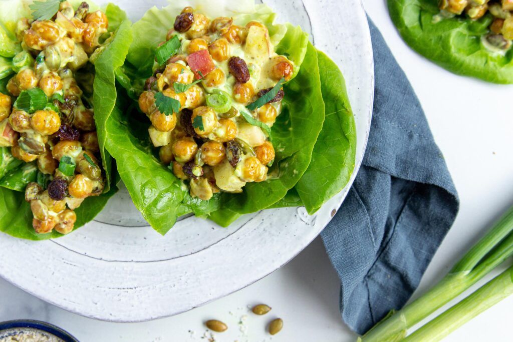 Plant-Based Curried Chickpea Salad