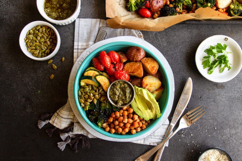 Pesto Veggie Noodles Frozen Meal Prep (Whole30, Vegetarian)