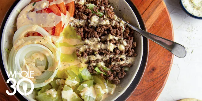 Whole30 Burger Bowl with Special Sauce Recipe
