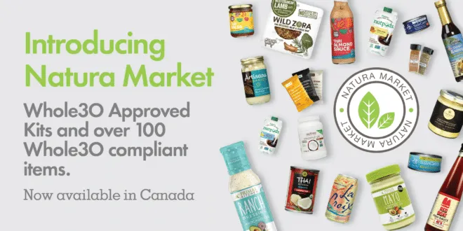 Natura Market blog header green text