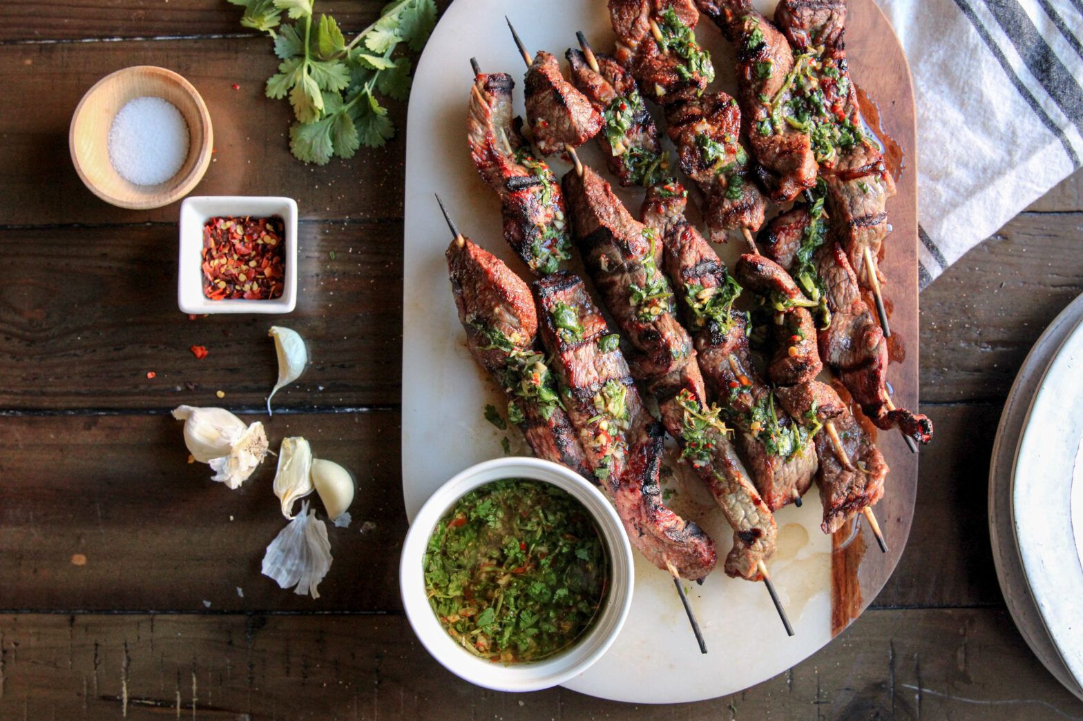 Grilled Steak Skewers with Chimichurri - The Whole30® Program