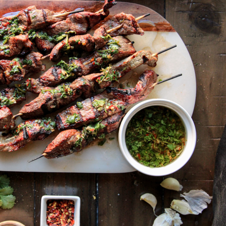Grilled Steak Skewers with Chimichurri The Whole30® Program
