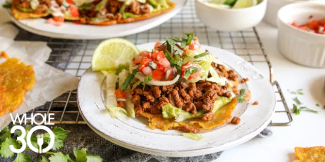 Whole30 Tostone Tostadas