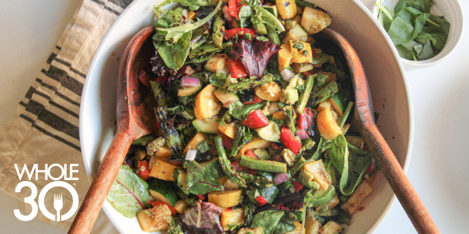 Grilled Vegetable Salad with Basil Vinaigrette - The Whole30® Program