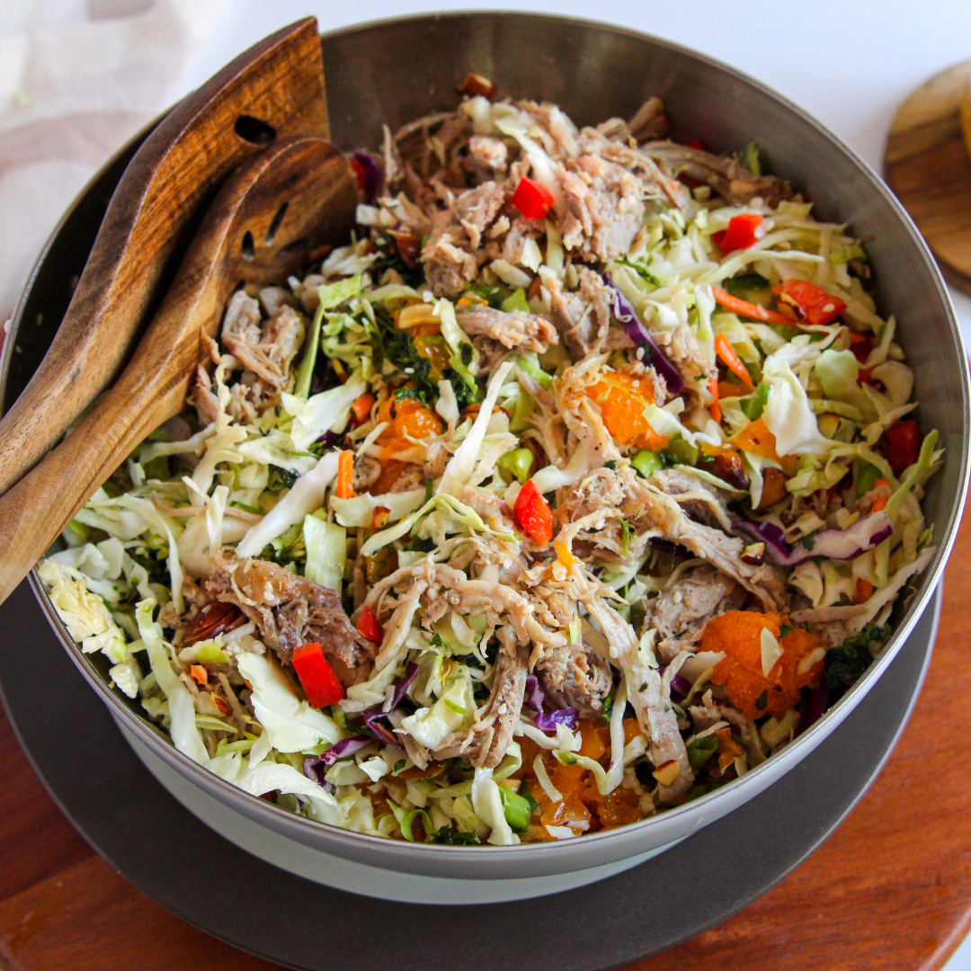 Asian Inspired Salad With Garlic Pulled Pork The Whole30 Program   Whole30 Asian Inspired Salad Square 